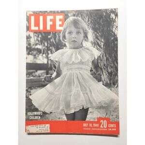 1949 Life Magazine July 18, Hollywood Children - Great Ads! M425